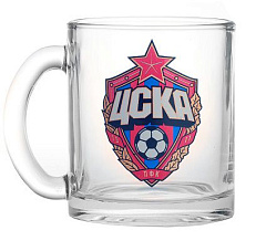 Стеклянная кружка для чая ЦСКА