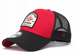 Бейсболка Спартак 120498 летняя черно-красная