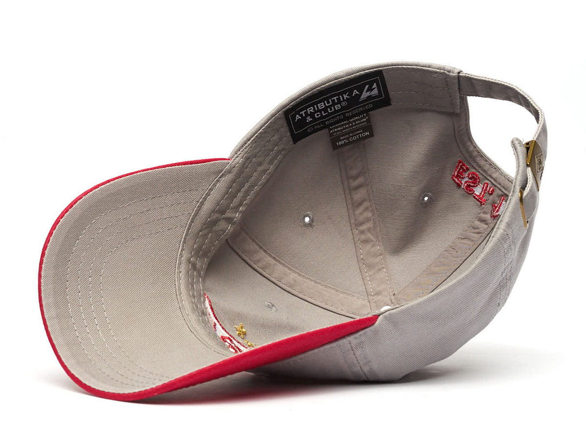 Бейсболка Спартак 120370 серая