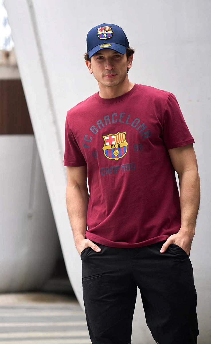 Бейсболка Барселона 107756 летняя темно-синяя