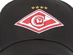 Бейсболка Спартак черная №7  M/L120307