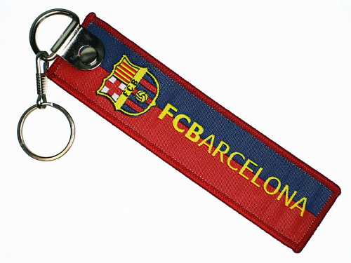 Брелок Барселона тканевый