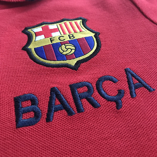 Детская футболка поло Барселона BOYS POLO TEE, красная