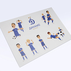 Набор наклеек ФУТБОЛИСТЫ ( 7 шт )