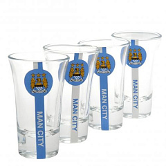 Набор из 4 рюмок Манчестер Сити Shot Glass Set