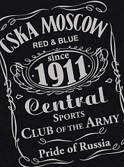 Толстовка ЦСКА "CSKA MOSCOW 1911" cover, цвет черный