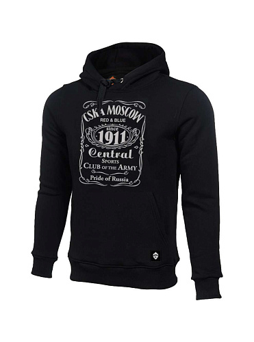 Толстовка ЦСКА "CSKA MOSCOW 1911" cover, цвет черный