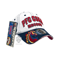 Бейсболка ЦСКА подростковая с талисманом белая 10423 (377)