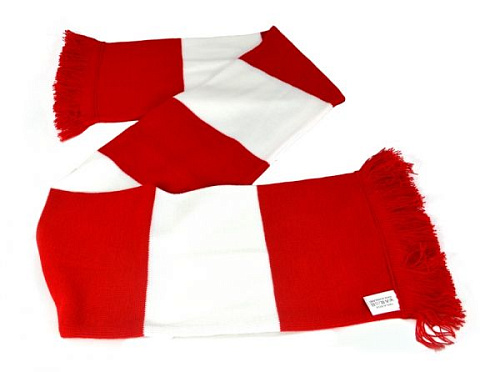 Шарф красно-белый Suporters Scarf
