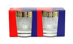 Набор стаканов для виски с гравировкой ПФК ЦСКА  (2 шт.)