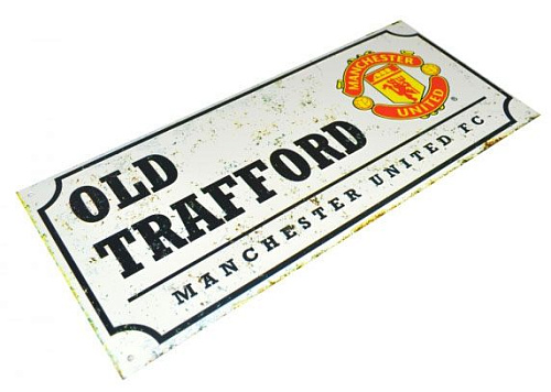 Табличка Manchester United F.C. Retro Street Sign