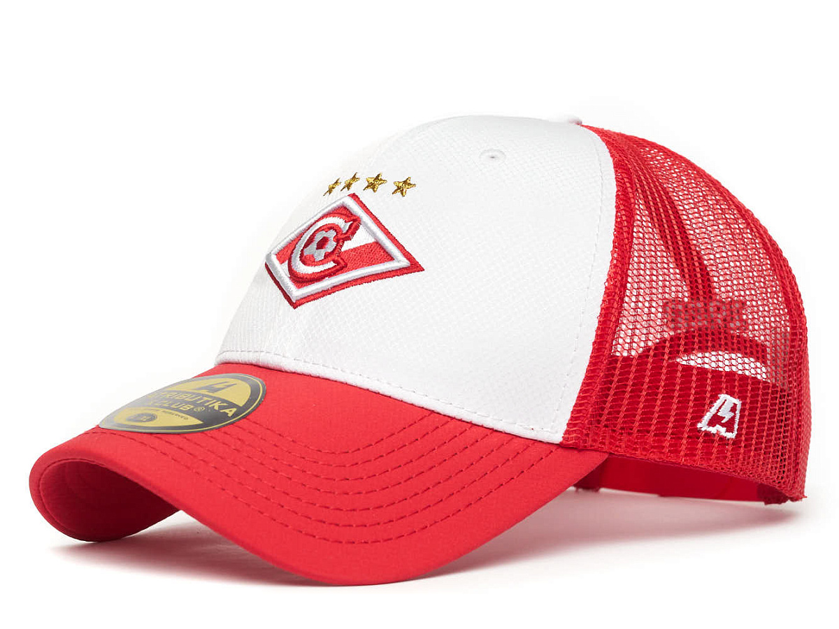 Бейсболка Спартак 120450 летняя красно-белая