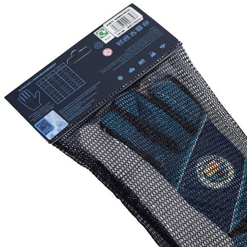 Вратарские перчатки Манчестер Сити подростковые Fuse Goalkeeper Gloves Yths, 10-12 лет