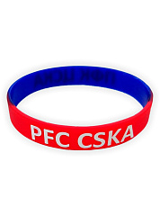 Силиконовый браслет ЦСКА, цвет красно-синий