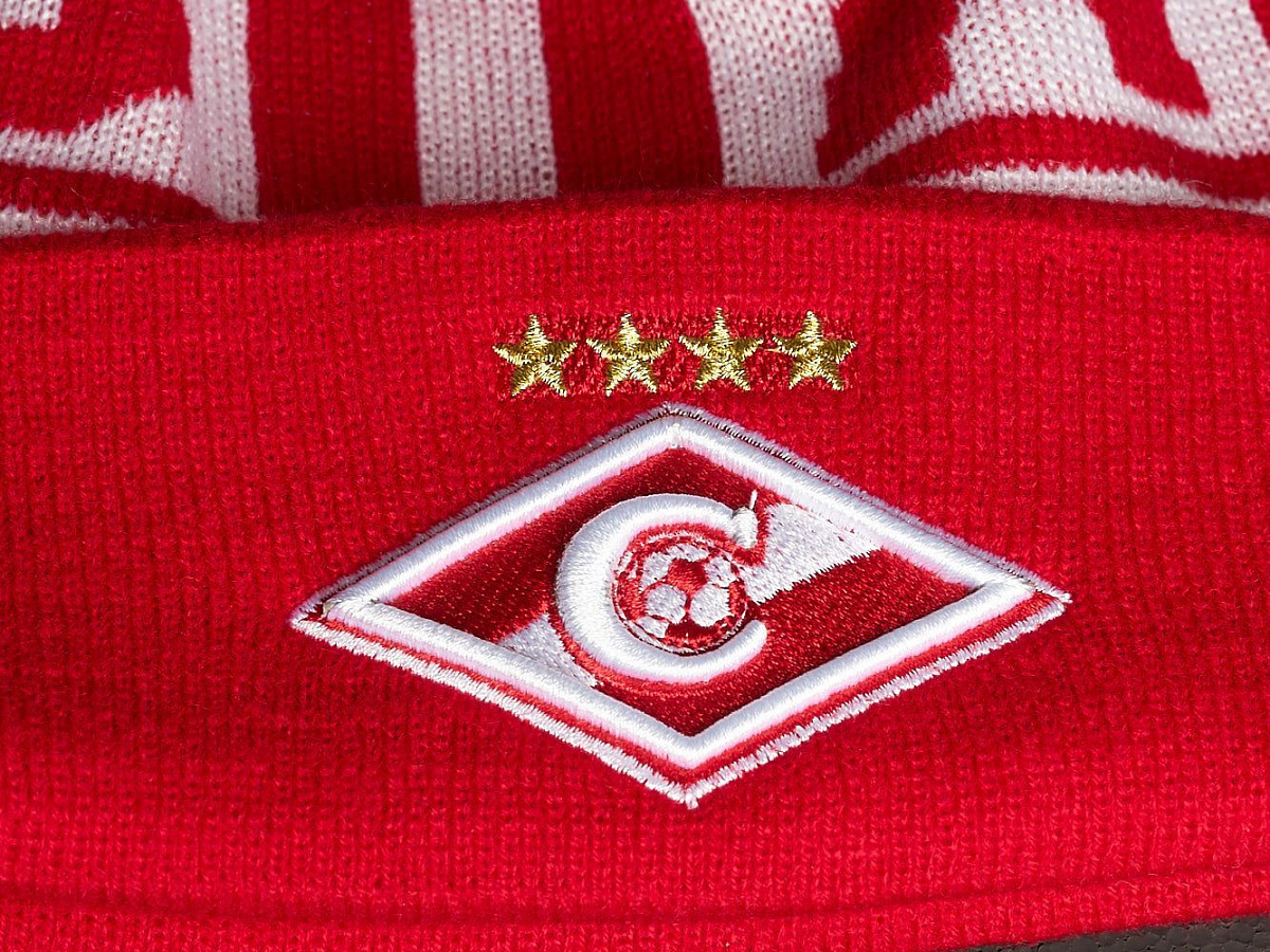 Шапка Спартак 00122 красно-белая