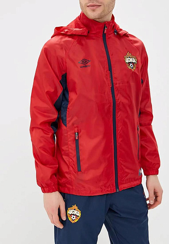 Куртка ЦСКА ветрозащитная UMBRO красная 410318