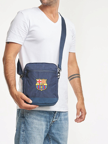 Сумка через плечо Барселона 18936 темно-синяя