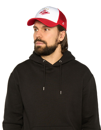 Бейсболка Спартак 120450 летняя красно-белая