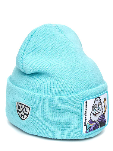 Шапка детская КХЛ КРУТ бирюзовая 60285