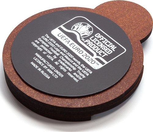 Магнит ЕВРО 2020 дер.кругл."СПб.Медный", русск