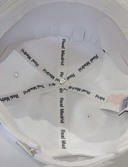 Бейсболка Реал Мадрид WHITE  LOGO ADULTO