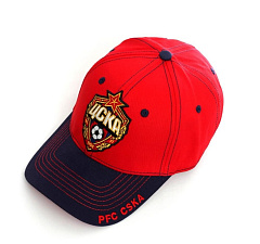 Бейсболка ПФК ЦСКА, цвет красно-синий