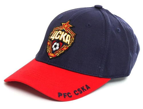 Бейсболка детская ПФК ЦСКА, цвет сине-красный