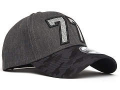 Бейсболка КХЛ №77 серо-черная 107691