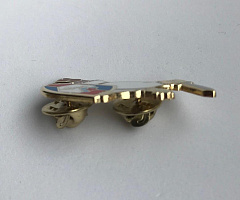 Значок ЦСКА богатырь белый