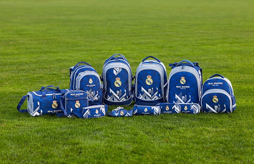 Сумка через плечо Реал Мадрид, сине-серая RM-174