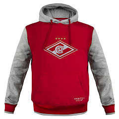 Толстовка Спартак 100790 красно-серая