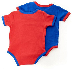 Боди с коротким рукавом ЦСКА 435430 (комплект из 2-х штук)