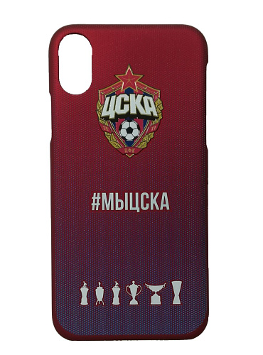 Клип-кейс для iPhone ХR #МЫЦСКА градиент