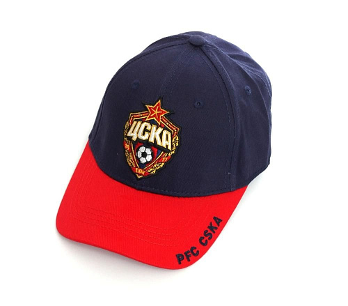 Бейсболка детская ПФК ЦСКА, цвет сине-красный