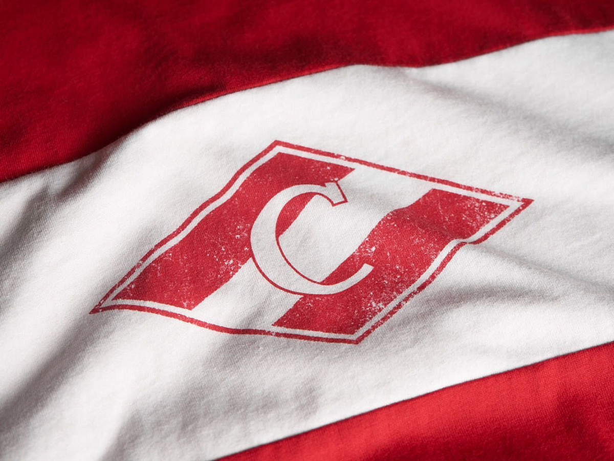 Футболка Спартак №10 110590 красно-белая винтаж