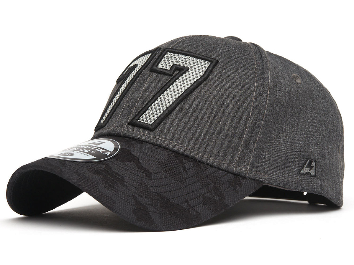 Бейсболка КХЛ №77 серо-черная 107691