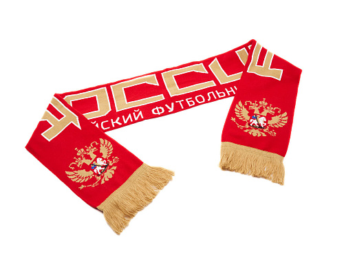 Шарф Россия 59423 красно-бежевый