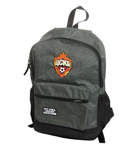 Рюкзак ПФК ЦСКА с цветной эмблемой 22 л, цвет серый