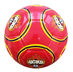 Мяч футбольный ЦСКА, "Эмблема и талисман", красный, размер 5