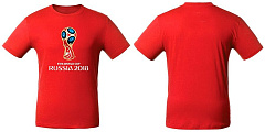 FIFA-Футболка односторонняя "Эмблема", цв.красный