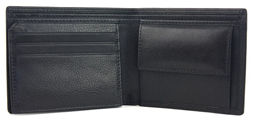 Портмоне Барселона цвет черный, кожа RAMALLETS NEGRO