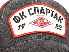 Бейсболка Спартак 120309 черно-красная летняя винтажная