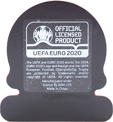 Магнит ЕВРО 2020 фольга "Эмблема" фигурный