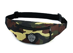 Сумка на пояс ЦСКА удлиненная "Эмблема", цвет зеленый камуфляж