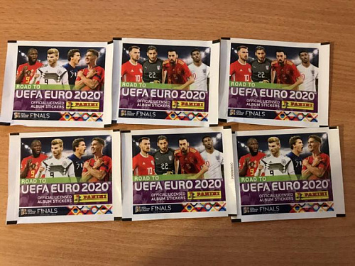 Блистер Road to EURO2020 (набор из 6 пакетиков наклеек)