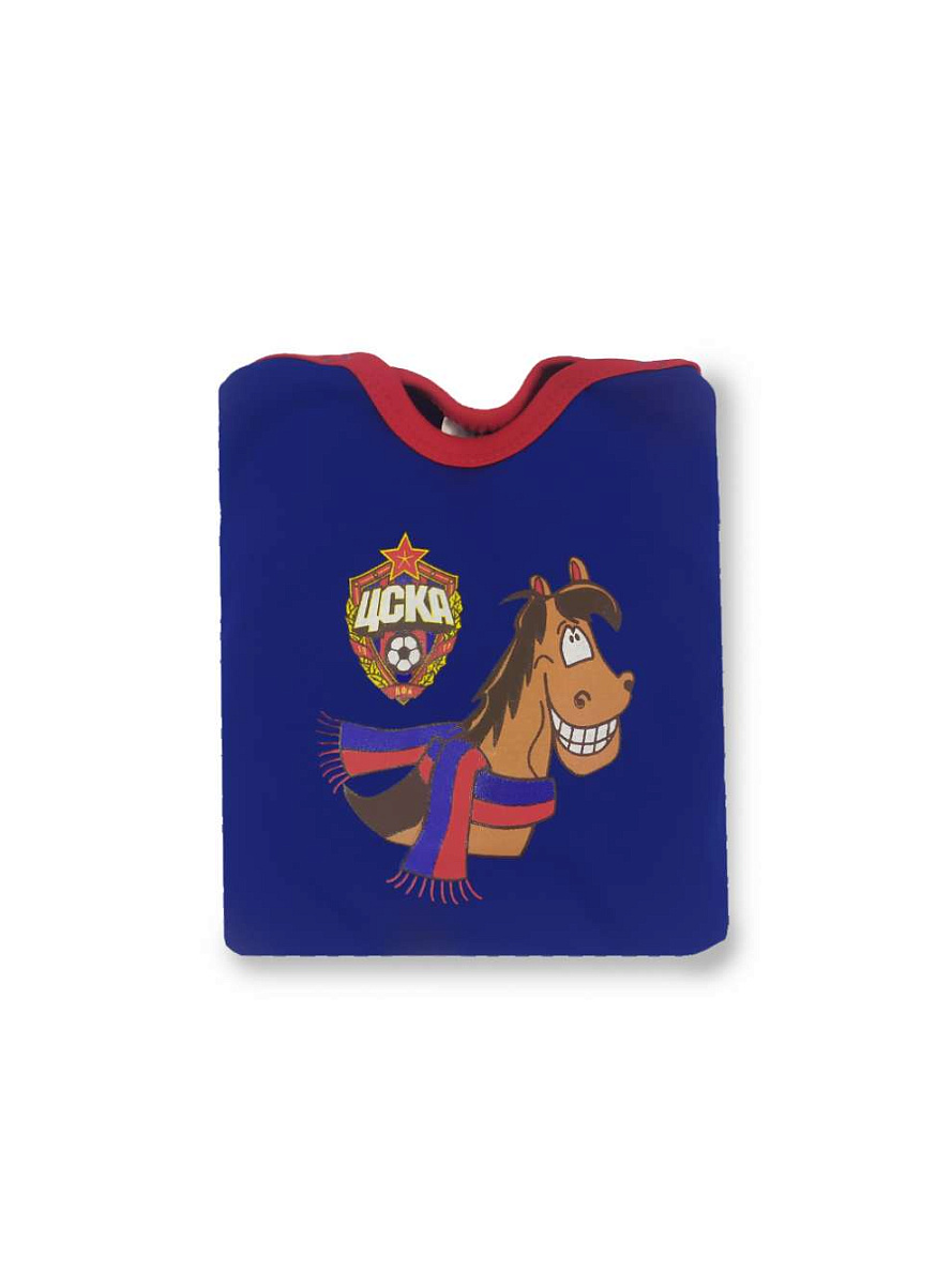 Боди ЦСКА с длинным рукавом Коняш, цвет синий