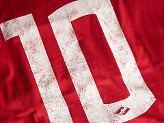 Футболка Спартак №10 110590 красно-белая винтаж