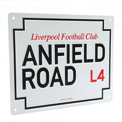 Табличка Ливерпуль Anfield Road Sign