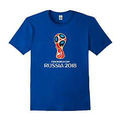 FIFA-Футболка односторонняя "Эмблема", цв.голубой