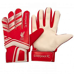 Вратарские перчатки Ливерпуль детские Goalkeeper Gloves Kids STRIPE, 7-9 лет